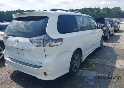 2016 Toyota Sienna Se из США, поврежденный, VIN 5TDXK3DC3GS759232